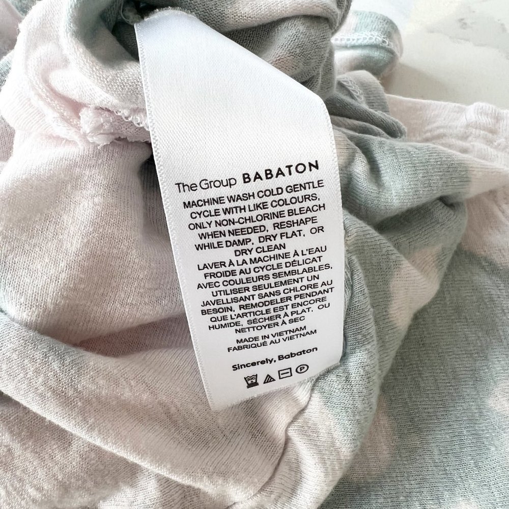 ✨Upcycled | Aritzia Babaton Tie-Dye Crew Neck Relaxed Crop Top | Small - Picture 11 of 12